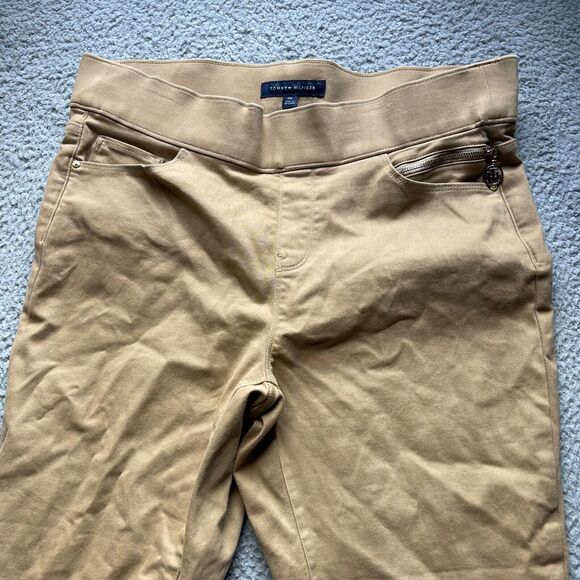 Tommy Hilfiger Pants Womens Size 14W Brown Gramercy Ankle Tapered - Picture 3 of 14